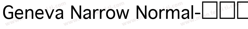 Geneva Narrow Normal字体转换